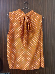 Orange Dotted Top