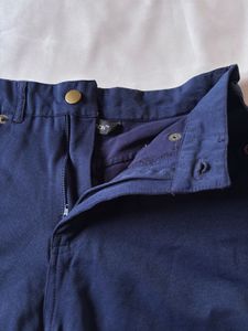 Denim Navy Blue Shorts
