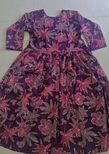 Floral maroon  Ethnic kurta suit