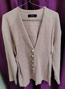 🔥Woolen blazer 😍 New Nude pink sweater overcoat
