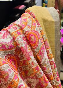 Beautiful cotton Linen saree without blouse