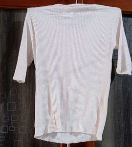 Ribbed Short Sleeve Top