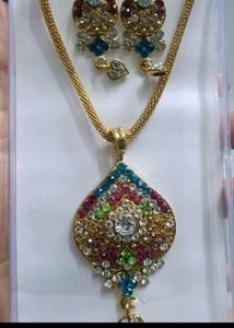 necklace(Pendant+ Chain+Earrings)