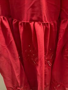Red Unused Kurta Sharara Dupatta Set