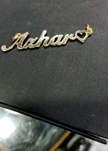 Customised Ur  Name On Locket With Chain