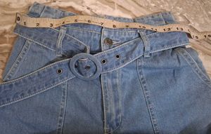 Belted Wide Leg Jeans