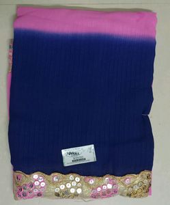 New lace boarder fancy saree with blouse