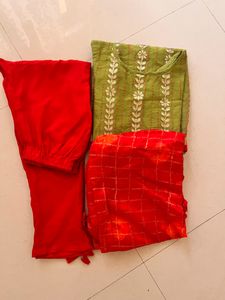 Embroidery Work With Inner Heavy Luknowvi  Silk Su