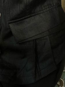 Structured Black Vest