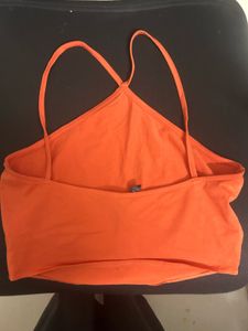 Orange One Piece crop top