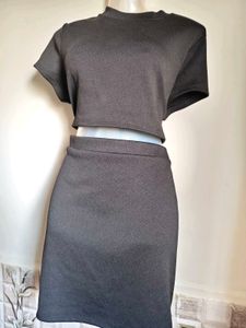 H&amp;M Black Two-Piece Set Large/ XL Size