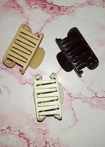 Trendy Hair Claw Clips - Set of 3