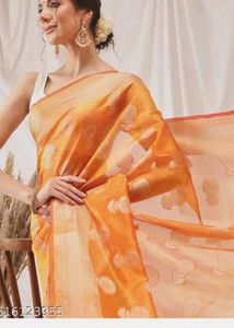 Elegant organza silk saree