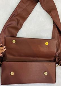 Forever 21 Brown Faux Leather Shoulder Bag – Styli