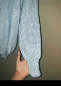 Powder Blue Turtleneck Sweater.(NOT FOR COINS)