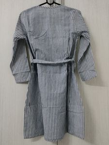 Stripped Tie Up Women Dress