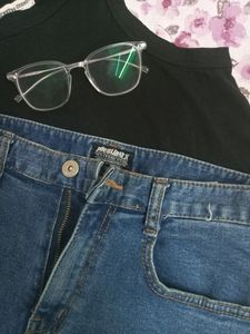 Double Two High Waisted Denim Shorts