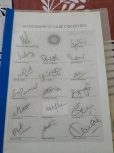 Rare Cricketers Autograph Collection