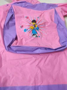 Cute Kids Raincoat(2-4 Age )With Head School Bag