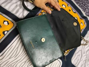 Allen solly  Green Crossbody Bag