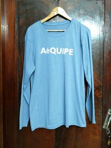 Lavender Colour Full Sleeve T-shirt For Men