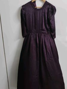 Party Wear Purple Gown For Girls