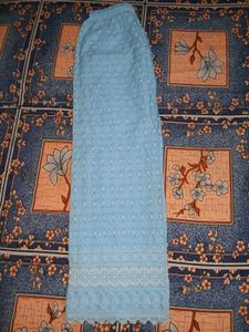 Light Blue Embroidered Palazzo