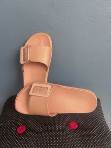 Peach Casual Slides