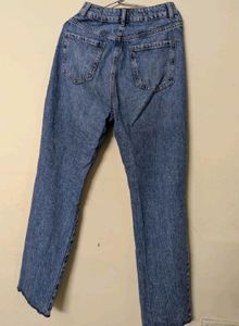Straight Fit Ribbed Jeans