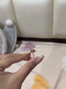Giva Heart Gold Plated Silver Ring