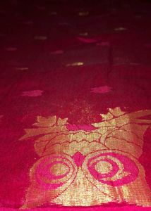 Blue &amp; Pink Handloom Saree Absolutely New