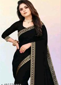 Elegant Black Saree