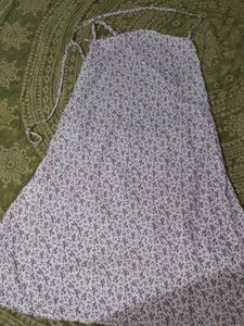 Floral Print Backless Dress