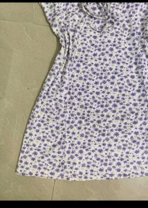 Zudio sweetheart Neckline Print Mini Dress