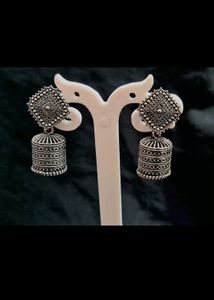 3 Set Of Oxidised Earrings