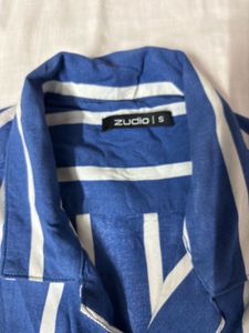 ZUDIO MENS BLUE STRIPPED SHIRT