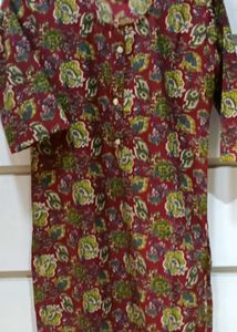 Floral Print Kurta