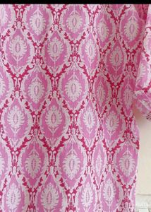 Pink Patterned Short Kurti