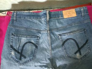 Used Blue Colour Jeans Pant - In Good Condition