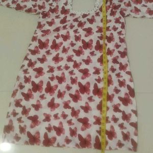 Butterfly Print patiala salwar suit handmade