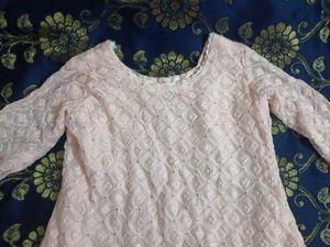 Pink Embroidered Tunic