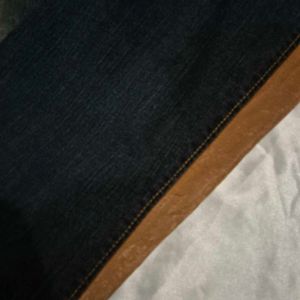 Bootcut Y2K Denim With Leather Sides
