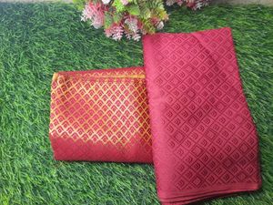Red &amp; maroon blouse Material