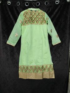 Green Embroidered Salwar Kameez