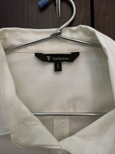 Van Huesen Woman White Regular Fit Formal Shirt
