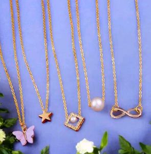 Necklace with Charms set of 5