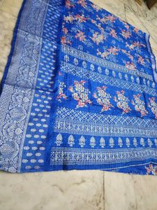 marvadi style blue saree