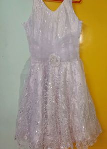 Party Wear Beautiful Pure White Gown