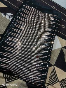 Sparkling Black Sequin Fabric