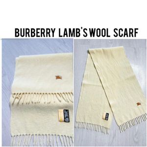 Burberry Lambswool Scarf - Cream